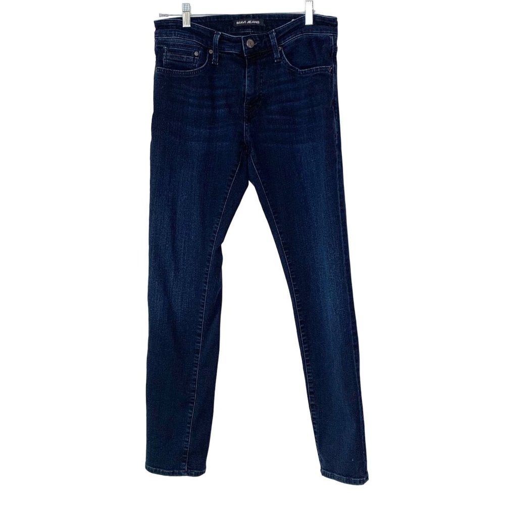 Mavi Men's Jake Slim Leg Jeans Size 30 x 32 Denim Stretch Dark Wash I82